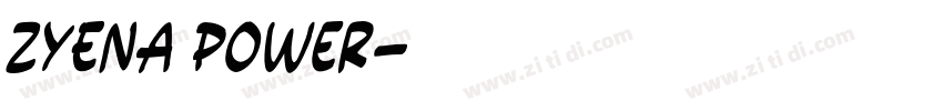 ZYENA Power字体转换